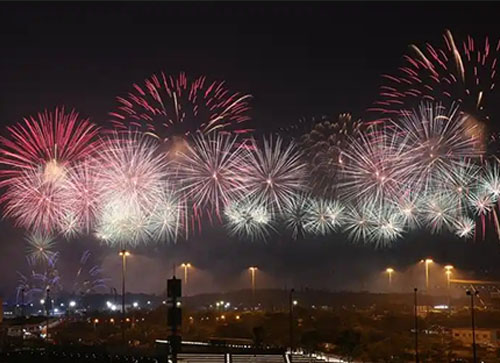 辛集市焰火晚会